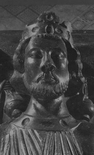 John I Plantagenet King of England  ca. 1216   reigned 1199-1216  said to be the earliest effigy in England Worcester Cathedral Chancel 1